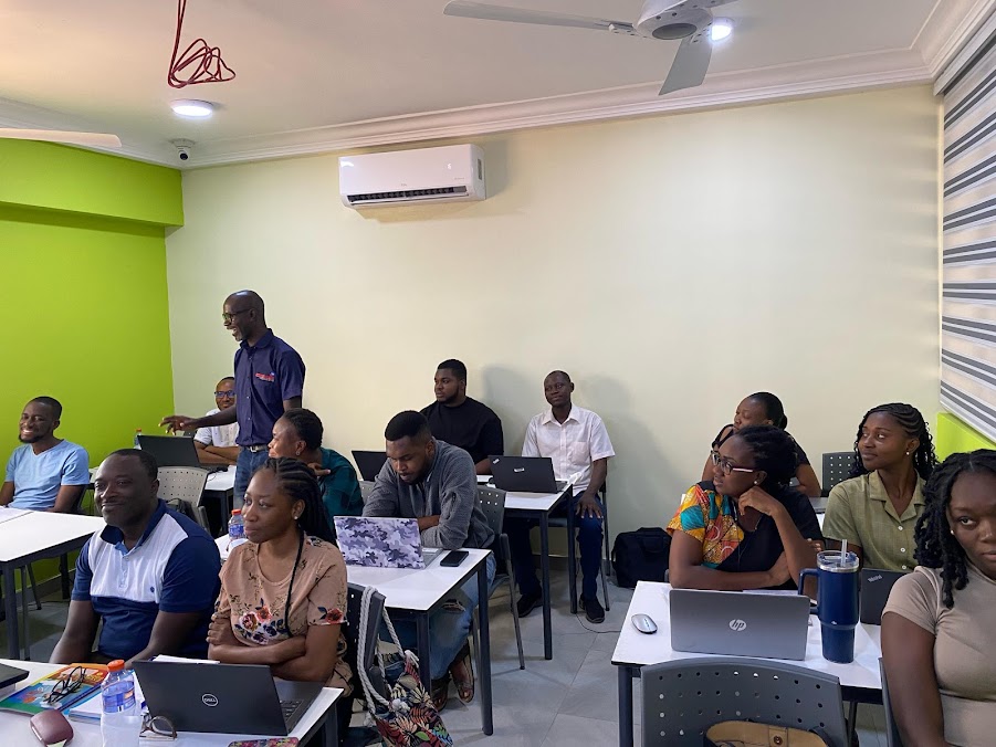 Duke Williams students and tutor in a classroom session